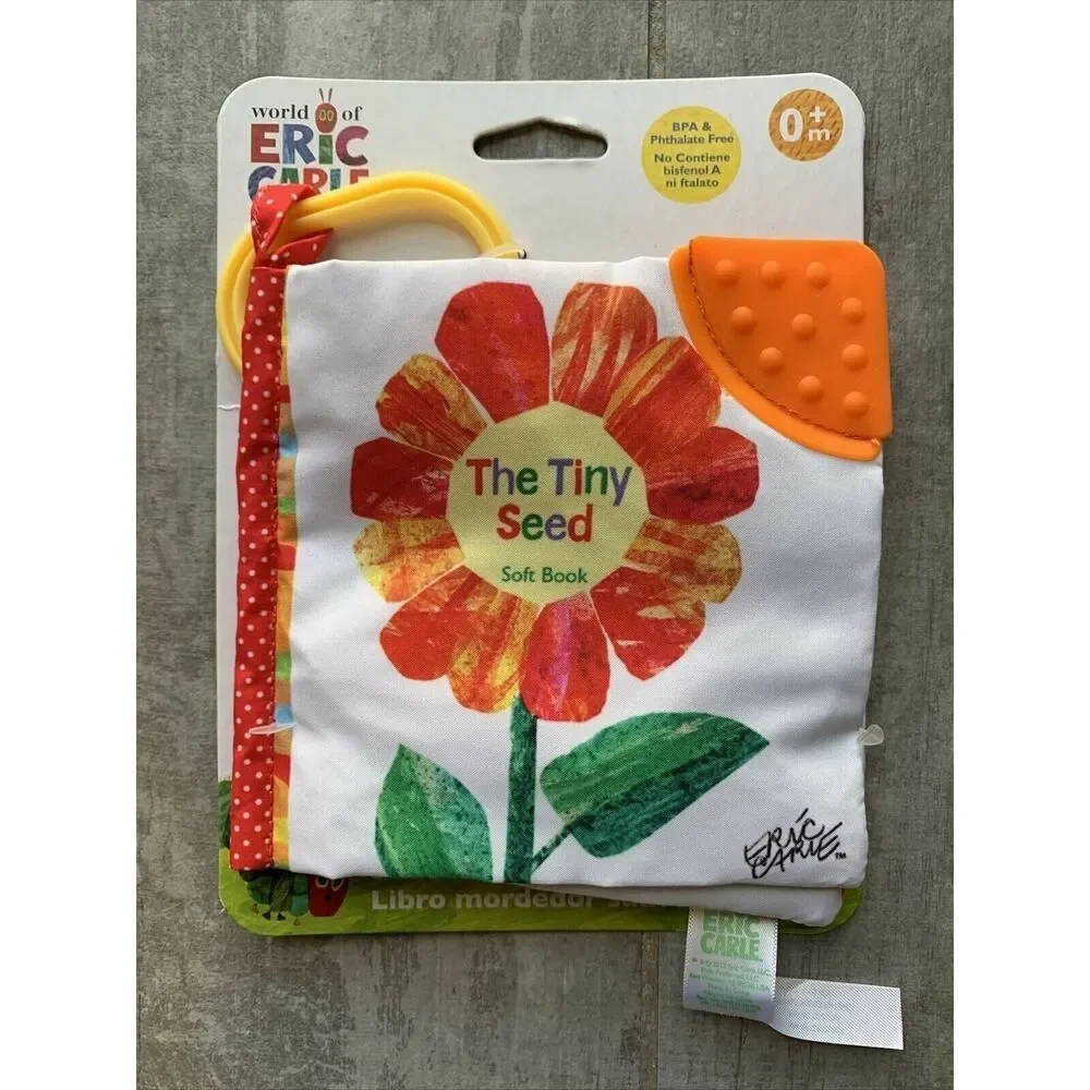World of Eric Carle Very Hungry Caterpillar Tiny Seed Clip-On Crinkle Toy Book